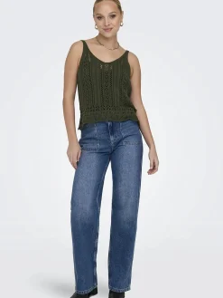 Damen Only ONLLYZET LIFE S/L TOP Stricktop