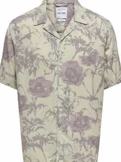 Herren Only & Sons ONSBUD LIFE SS RESORT Hemd