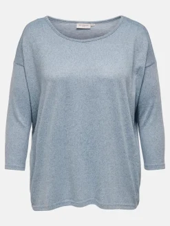 Damen Only Carmakoma CARALBA 3/4 TOP SOLID Strickshirt