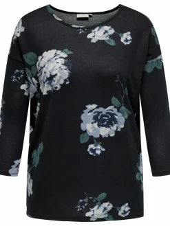 Damen Only Carmakoma CARALBA 3/4 TOP NOOS Leichtstrickpullover