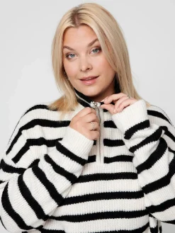 Damen Only Carmakoma CARALFRIDA L/S HALF-Z Longpullover