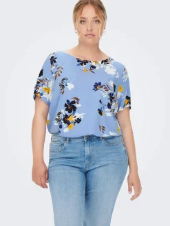 Damen Only Carmakoma CARANITA SS TOP AOP Shirt