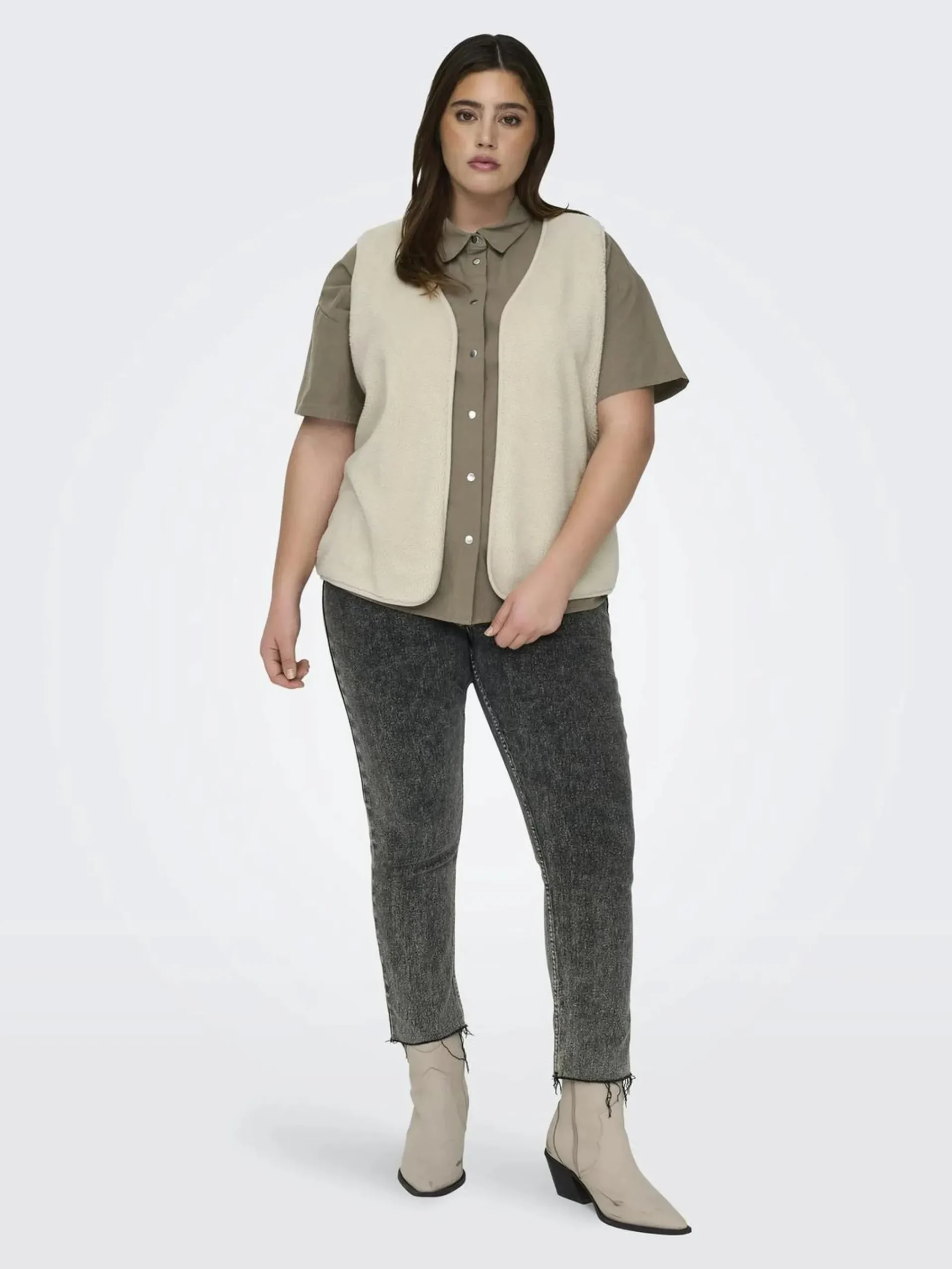 Damen Only Carmakoma CARBELISA TEDDY WAIST Weste