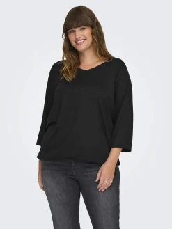 Damen Only Carmakoma CARCARLINNE V-NECK 3/4 Top