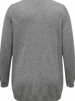 Damen Only Carmakoma CARESLY L/S OPEN CARD Strickjacke