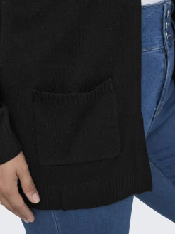 Damen Only Carmakoma CARESLY L/S OPEN CARD Strickjacke