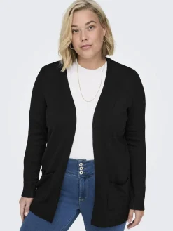 Damen Only Carmakoma CARESLY L/S OPEN CARD Strickjacke