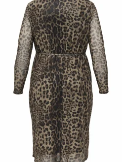 Damen Only Carmakoma CARFOREST LIFE LS BOA Midikleid