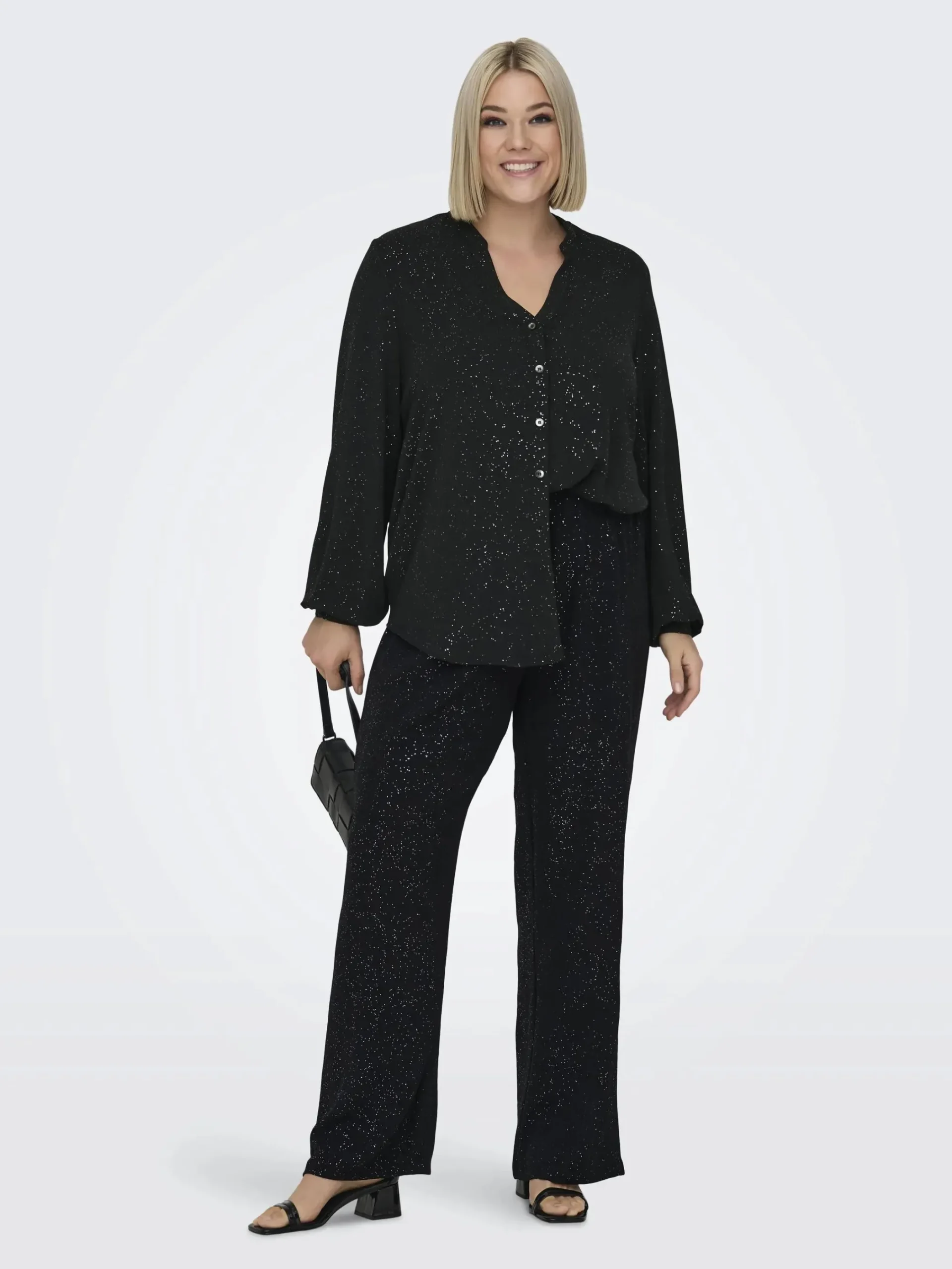 Damen Only Carmakoma CARJOSEE METTA LIFE L/S V-NECK Bluse