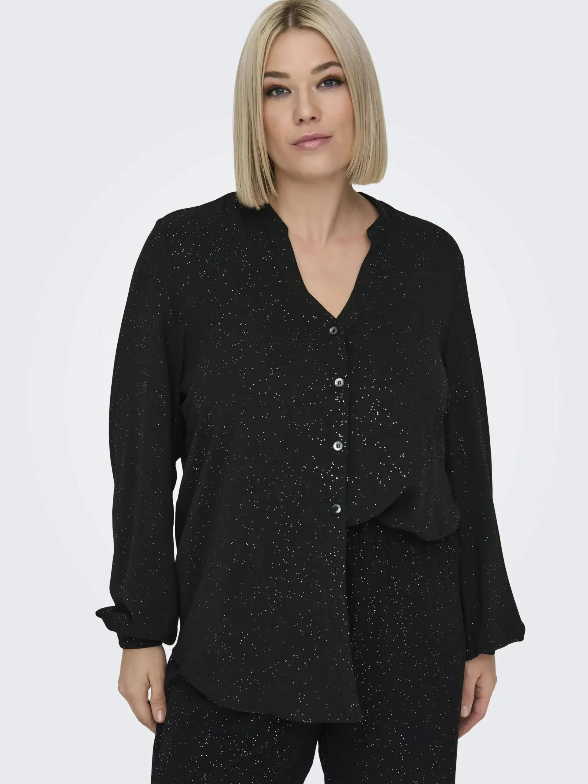 Damen Only Carmakoma CARJOSEE METTA LIFE L/S V-NECK Bluse