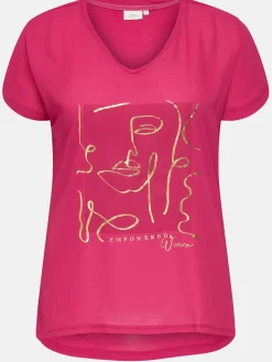 Damen Only Carmakoma CARKETTY LIFE SS V-NE Shirt