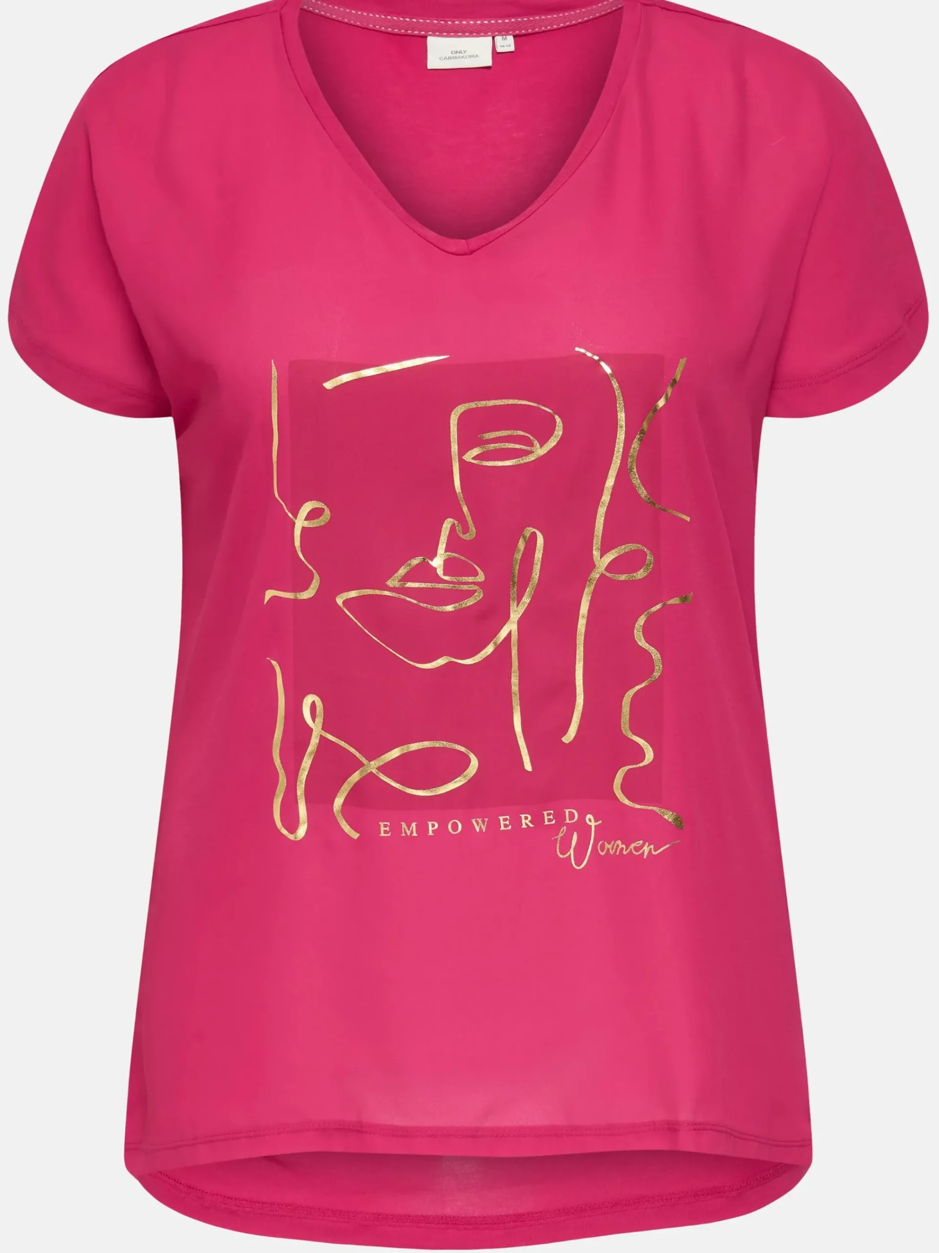 Damen Only Carmakoma CARKETTY LIFE SS V-NE Shirt