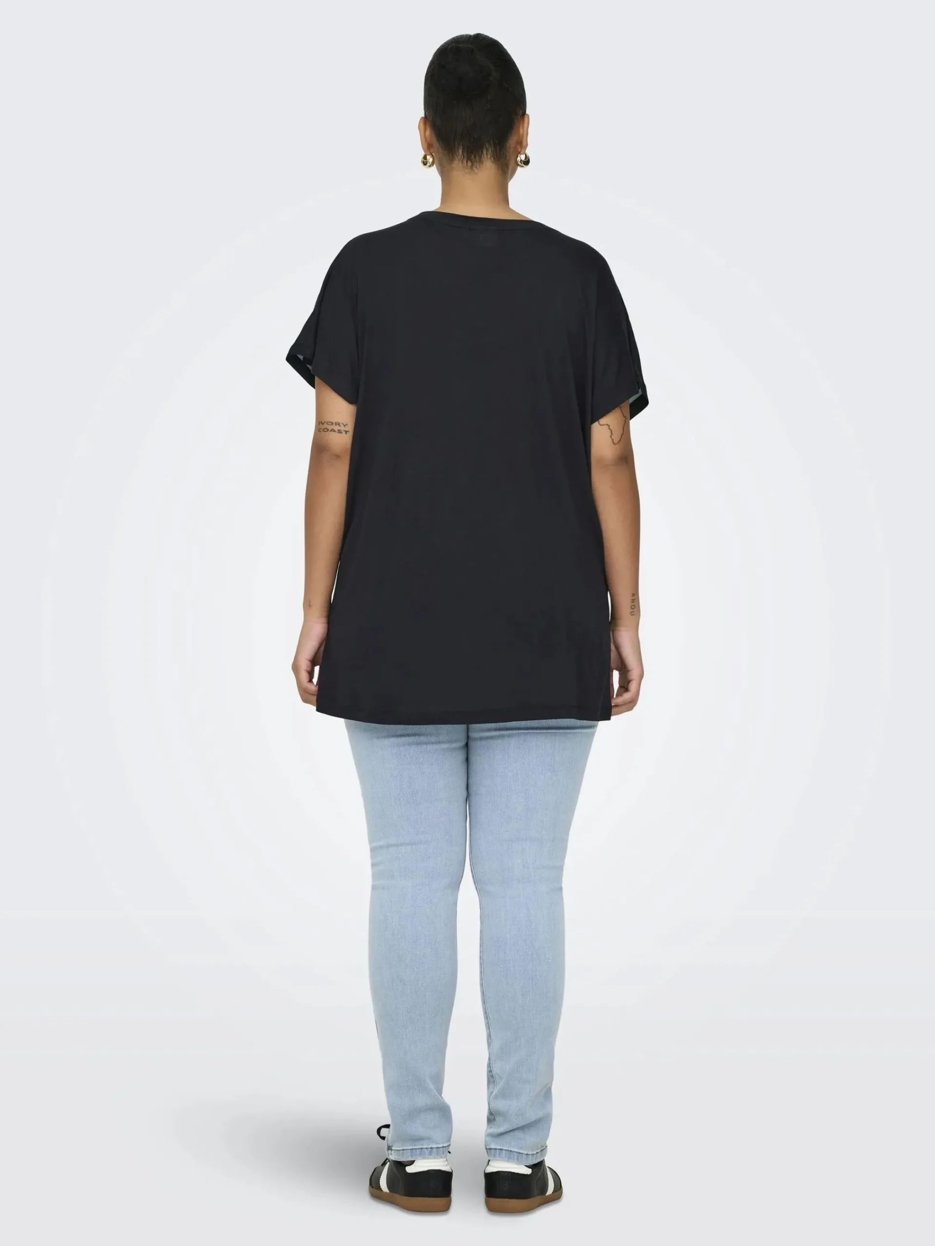 Damen Only Carmakoma CARKETTY LIFE SS V-NE Shirt