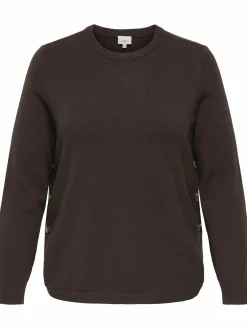 Damen Only Carmakoma CARMARGARETHA LS BUTTON Pullover