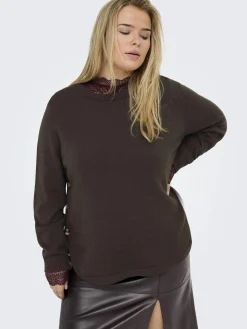 Damen Only Carmakoma CARMARGARETHA LS BUTTON Pullover