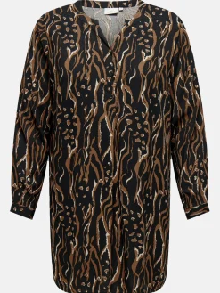 Damen Only Carmakoma CARPEONY LIFE L/S TUN Blusenkleid