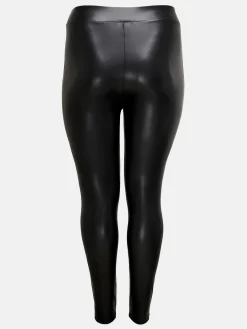 Damen Only Carmakoma CARROOL COATED LEGGIN Kunstlederleggings