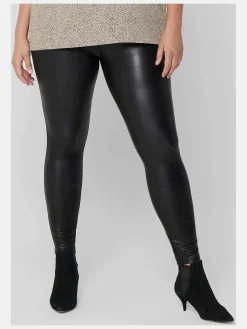 Damen Only Carmakoma CARROOL COATED LEGGIN Kunstlederleggings