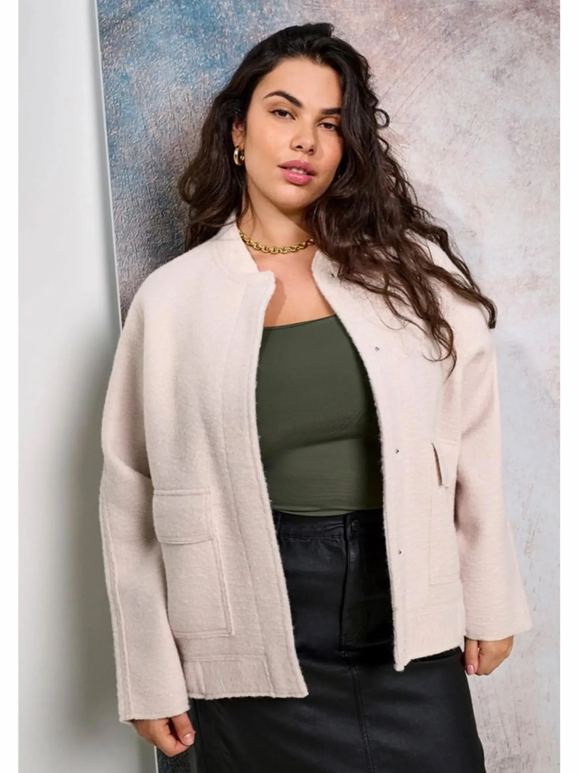 Damen Only Carmakoma CARSANNE BOUCLE BOMBE Jacke