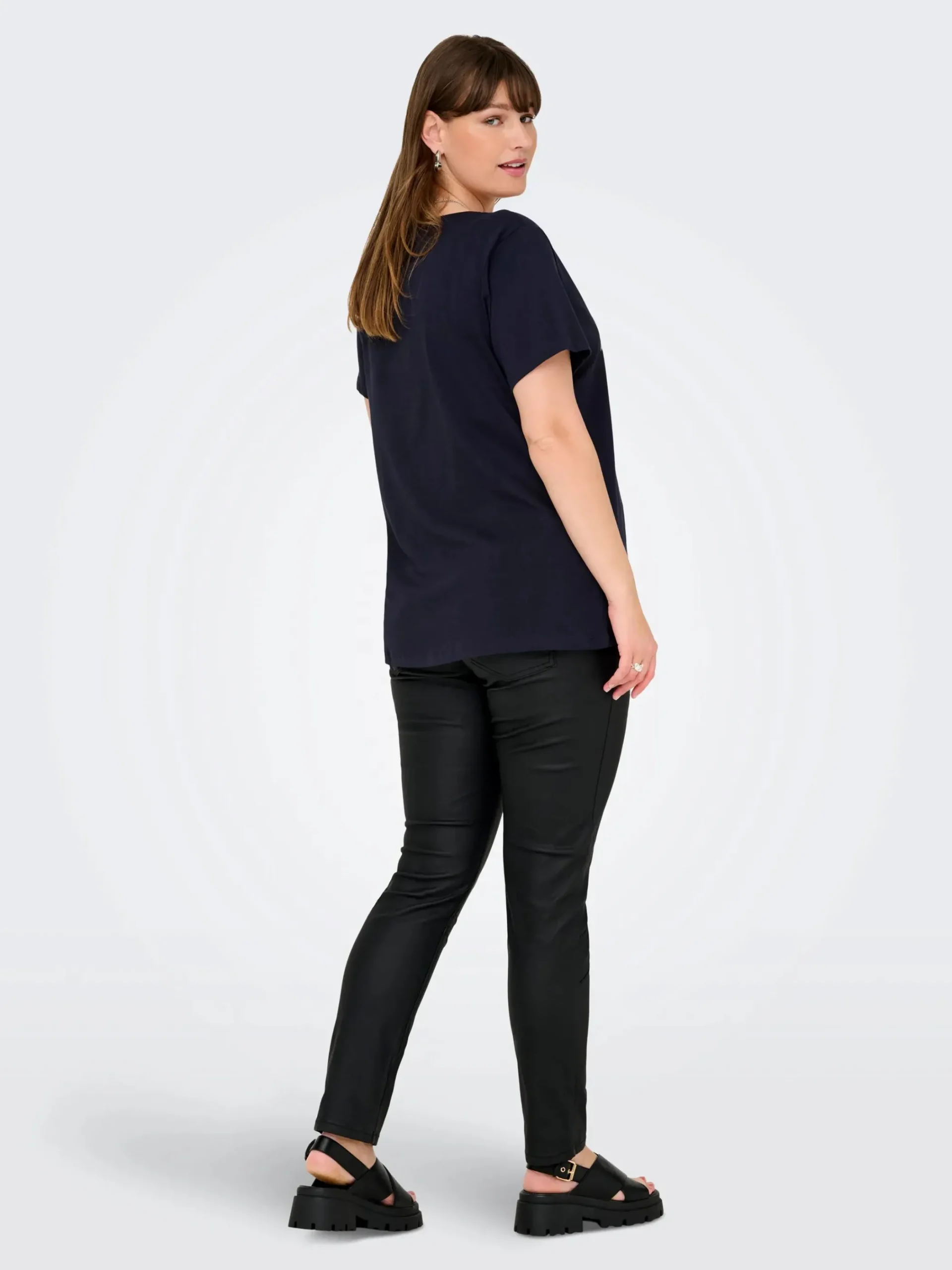 Damen Only Carmakoma CARTIRA LIFE SS V-NECK Shirt