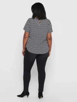 Damen Only Carmakoma CARVICA SS AOP TOP NO Bluse