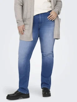 Damen Only Carmakoma CARWILLY HW STRAIGHT Jeans