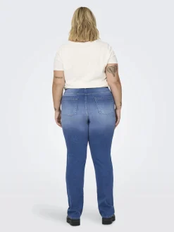 Damen Only Carmakoma CARWILLY HW STRAIGHT Jeans