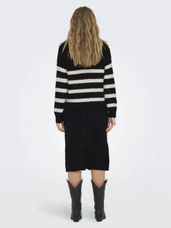 Damen Only ONLBILLIE LIFE LS STR Strickpullover