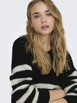 Damen Only ONLBILLIE LIFE LS STR Strickpullover