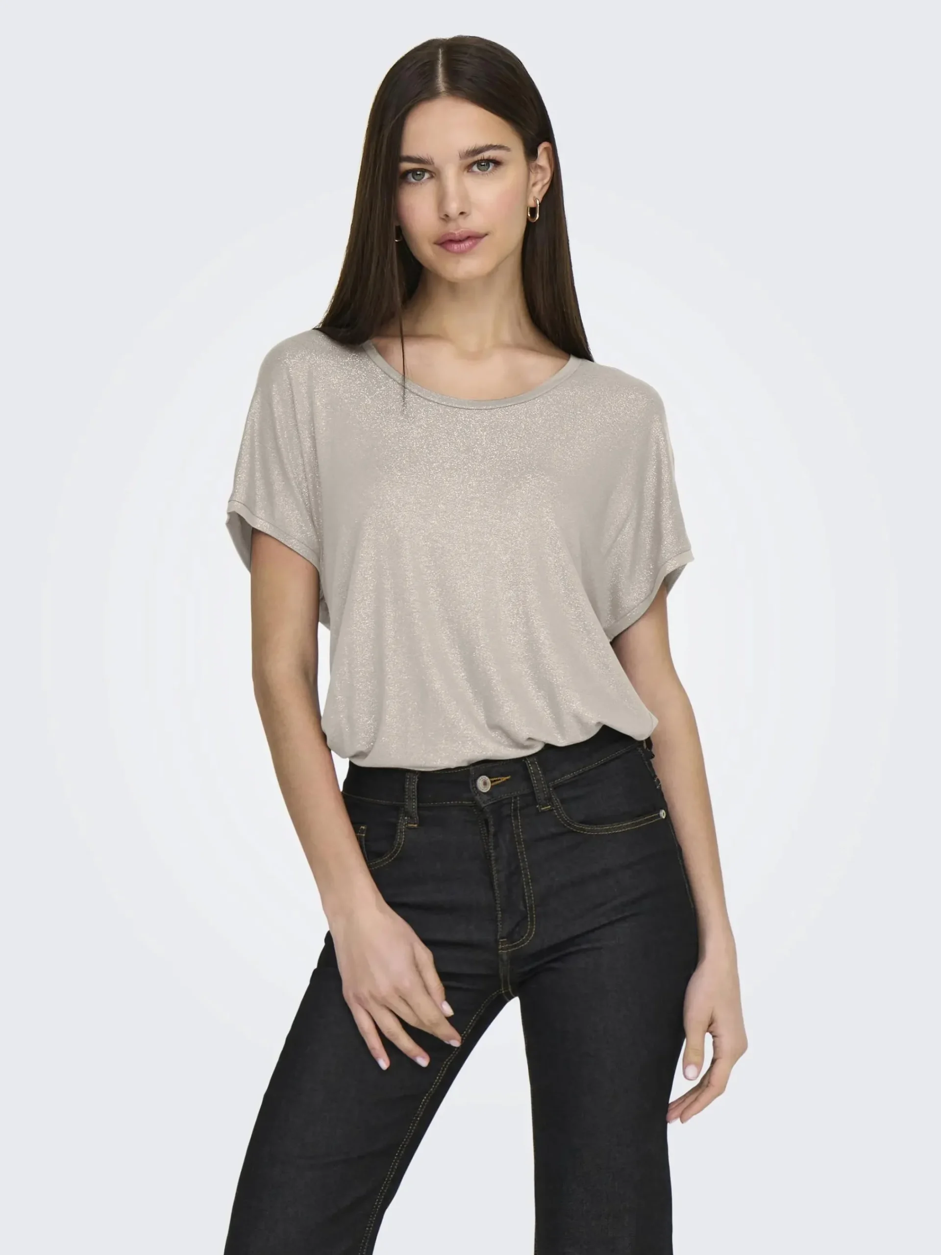 Damen Only ONLCARRIE S/S GLITTER Top