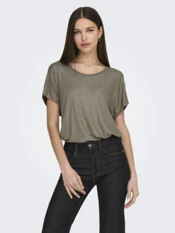 Damen Only ONLCARRIE S/S GLITTER Top