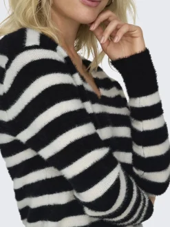 Damen Only ONLELLA PIUMO LS V-NE Strickpullover