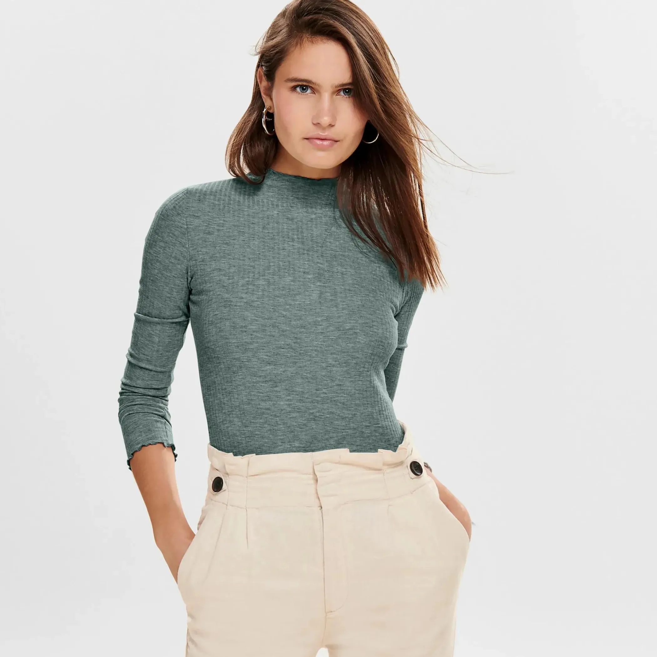 Damen Only ONLEMMA L/S HIGH NECK Langarmshirt