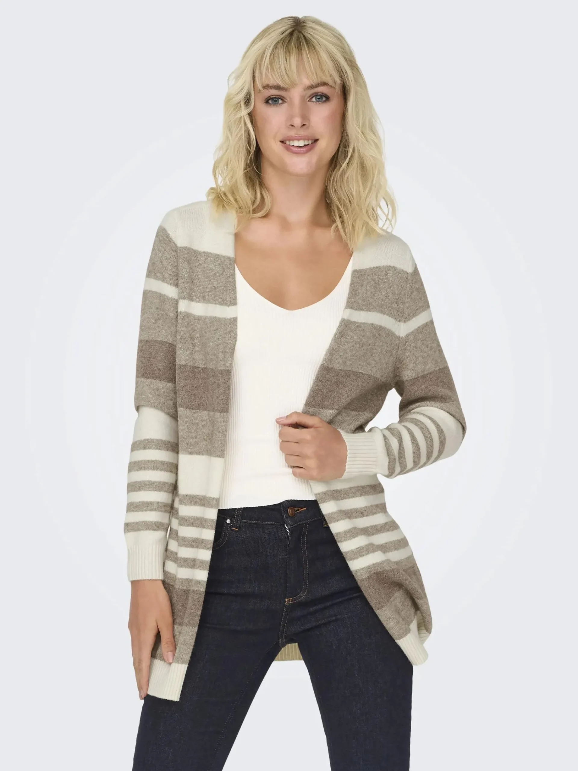 Damen Only ONLLESLY L/S OPEN CAR Cardigan