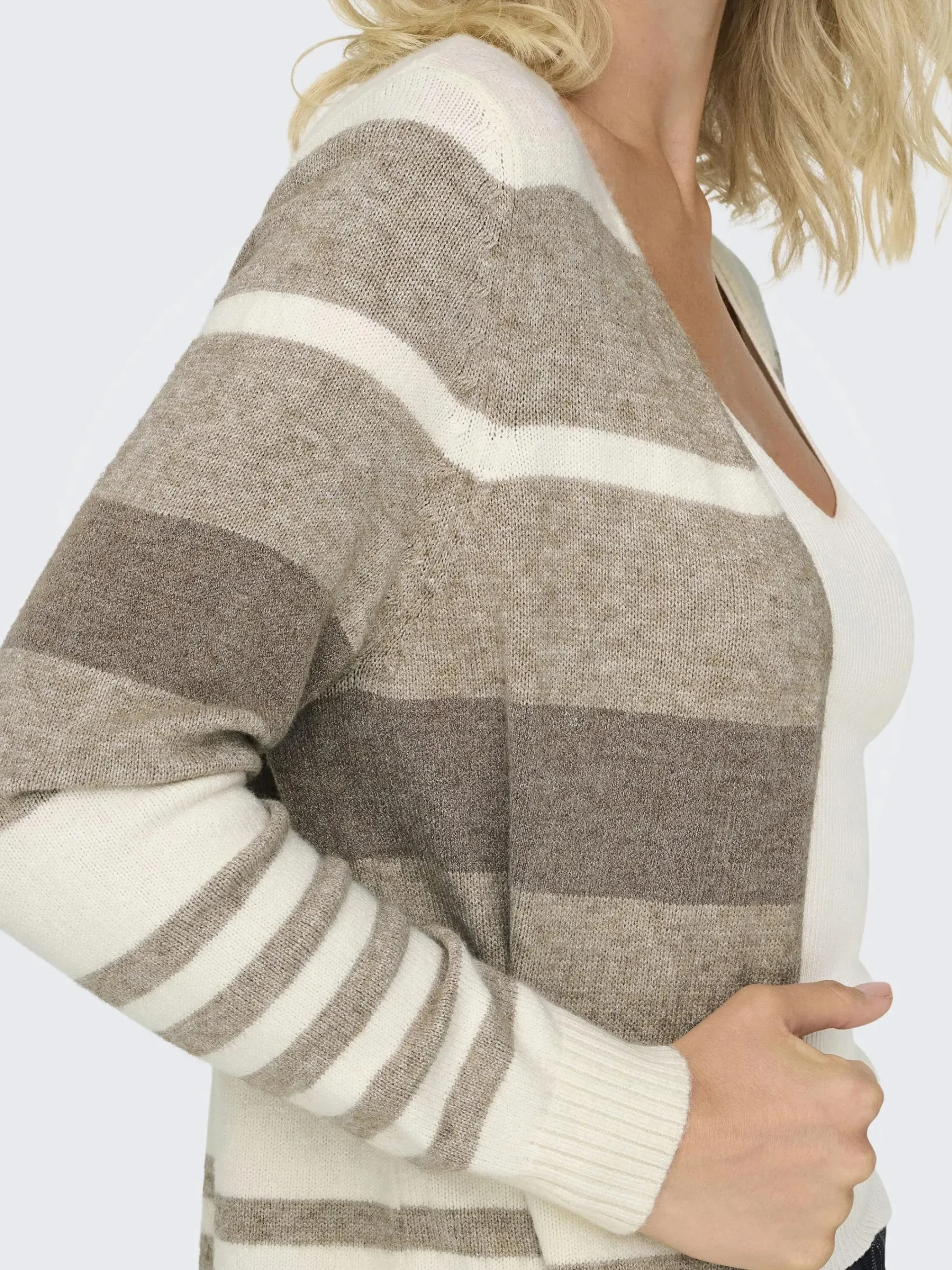 Damen Only ONLLESLY L/S OPEN CAR Cardigan