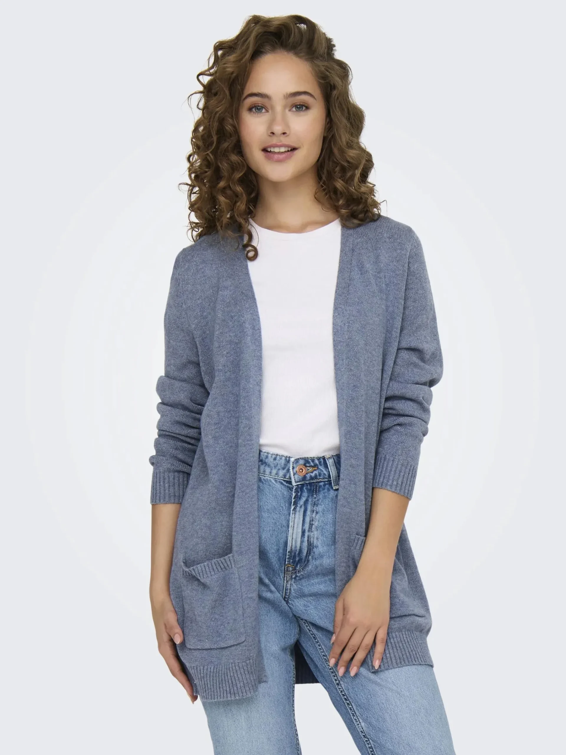 Damen Only ONLLESLY L/S OPEN CAR Cardigan