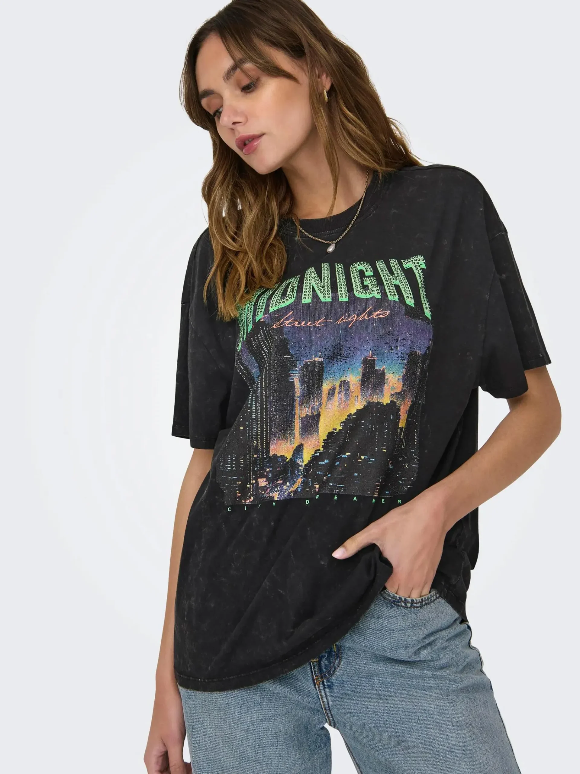 Damen Only ONLLUCCA LIFE S/S NIG Shirt