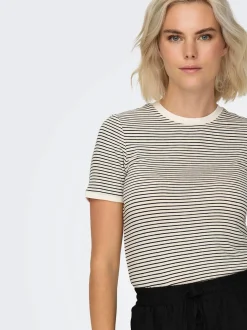 Damen Only ONLTINE S/S O-NECK TO Shirt