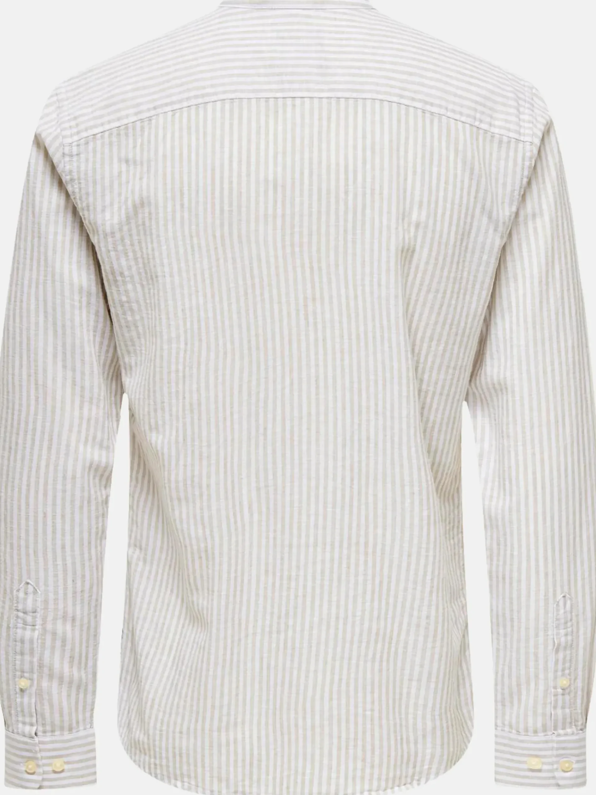 Herren Only & Sons Only&Sons ONSCAIDEN LS MAO STRIPE LINEN Baumwollhemd
