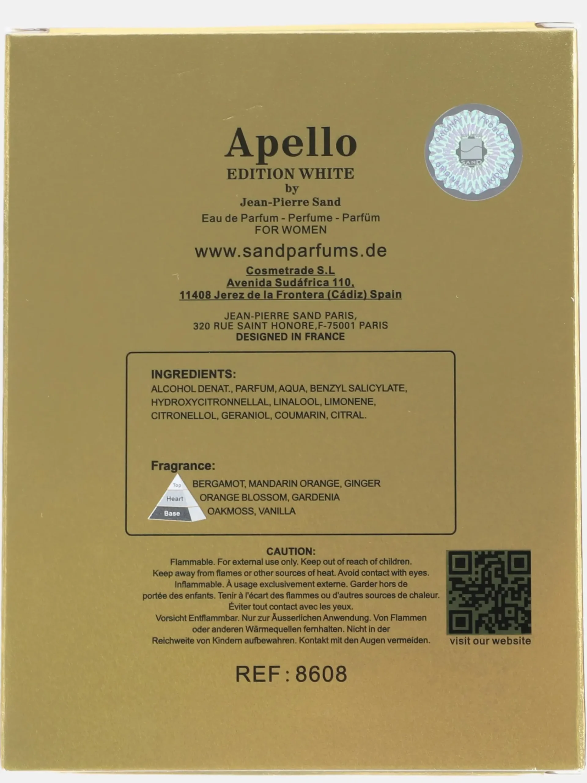 Jean-Pierre-Sand Parfüm "Apello" White Women