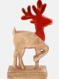 Weihnachten Rentier aus Holz, 24cm hoch