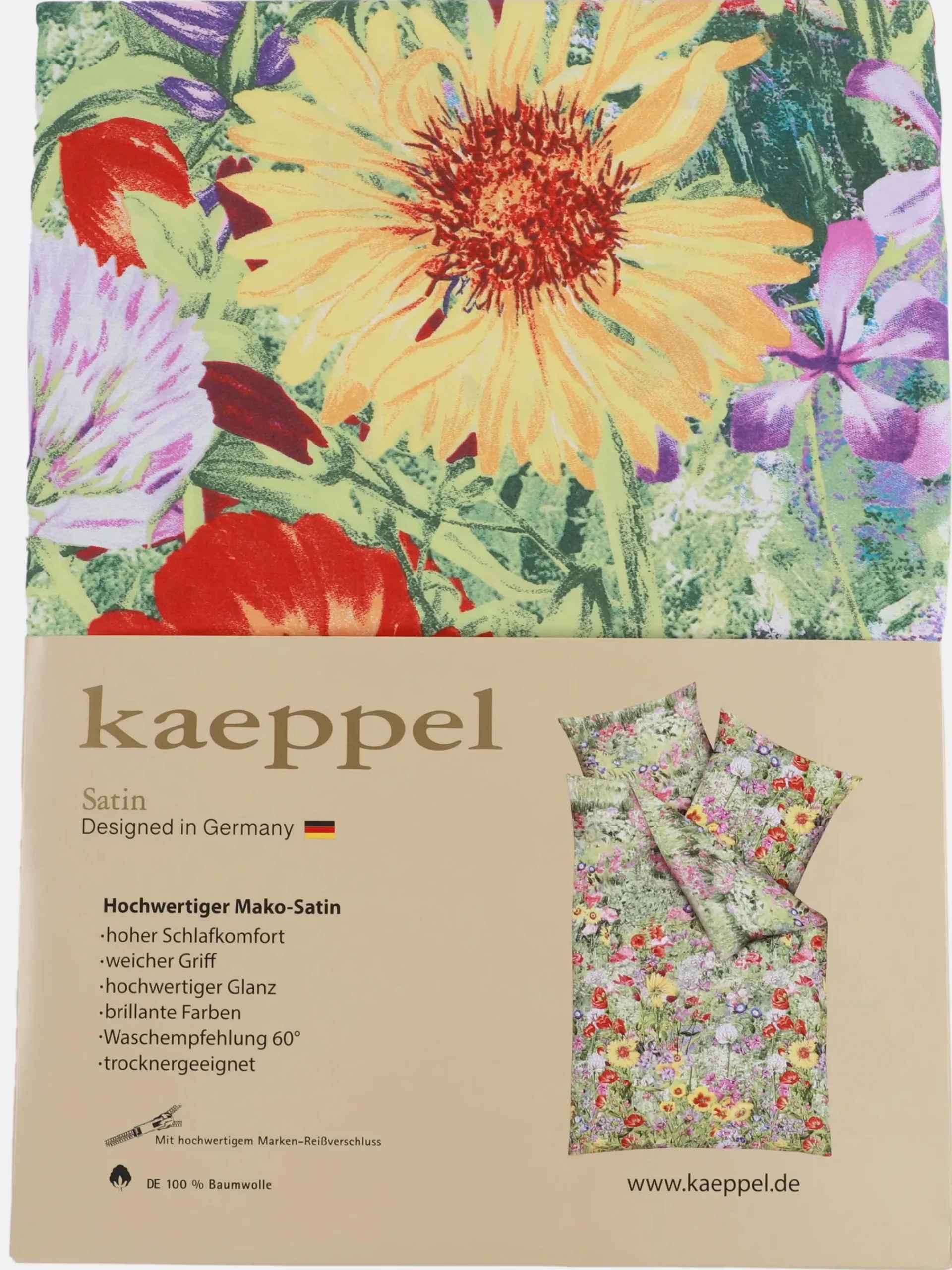 Kaeppel I Satinbettwäsche "Farm Garden" 155x220cm
