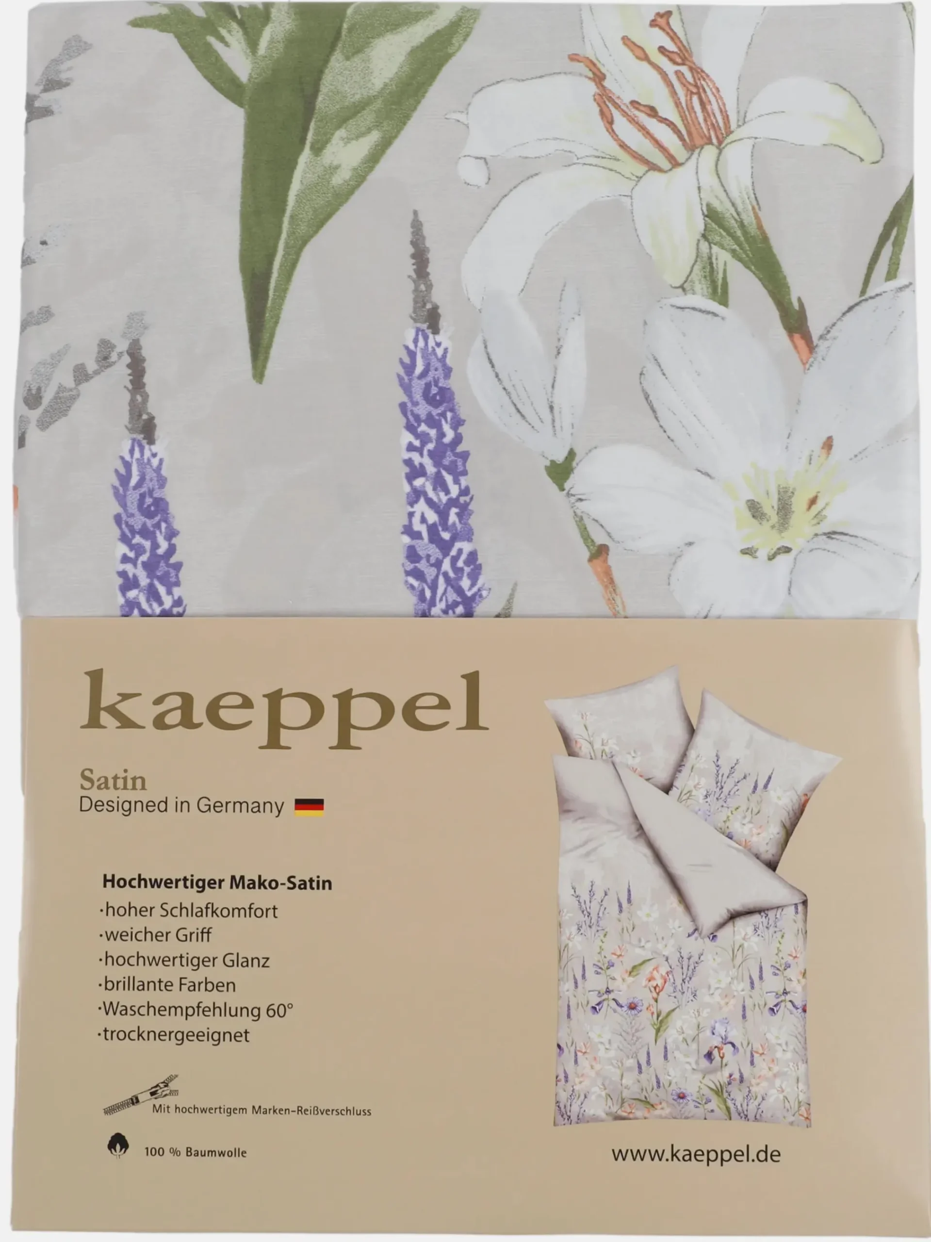 Kaeppel I Satinbettwäsche "Lilly" 135x200cm