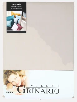 Villa Grinario Satinbettwäsche unifarben 135x200cm