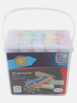 Spielzeug Straßenmalkreide, bunt, 20Stück