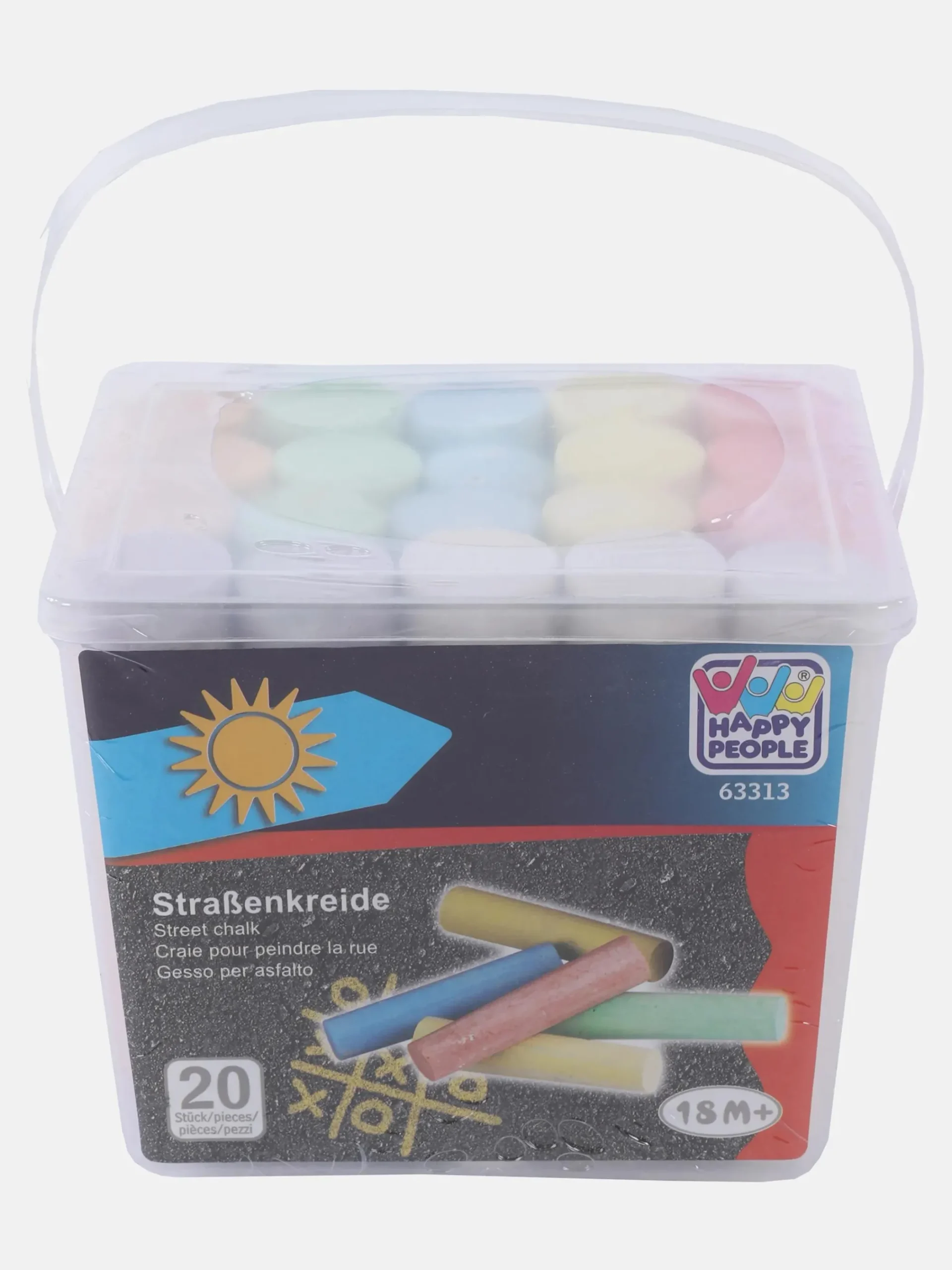 Spielzeug Straßenmalkreide, bunt, 20Stück