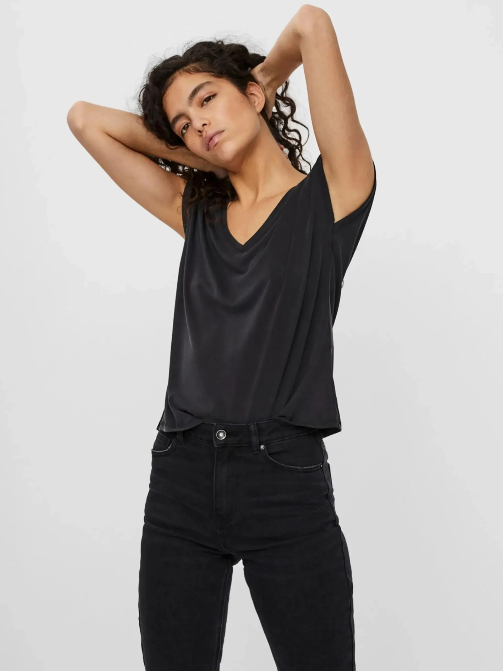 Damen Vero Moda VMFILLI SS V-NECK TEE T-Shirt