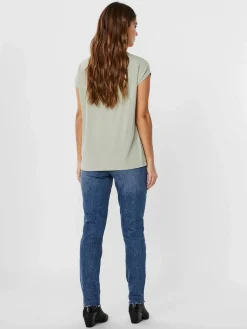 Damen Vero Moda VMLAVA PLAIN SS TOP L Shirt