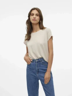 Damen Vero Moda VMLAVA PLAIN SS TOP L Shirt