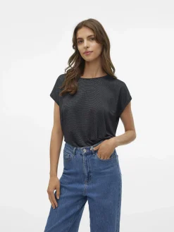 Damen Vero Moda VMLAVA PLAIN SS TOP L Shirt